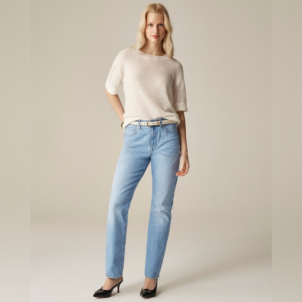NWT J.Crew Petite Slim-Straight Jean in Synniva Wash